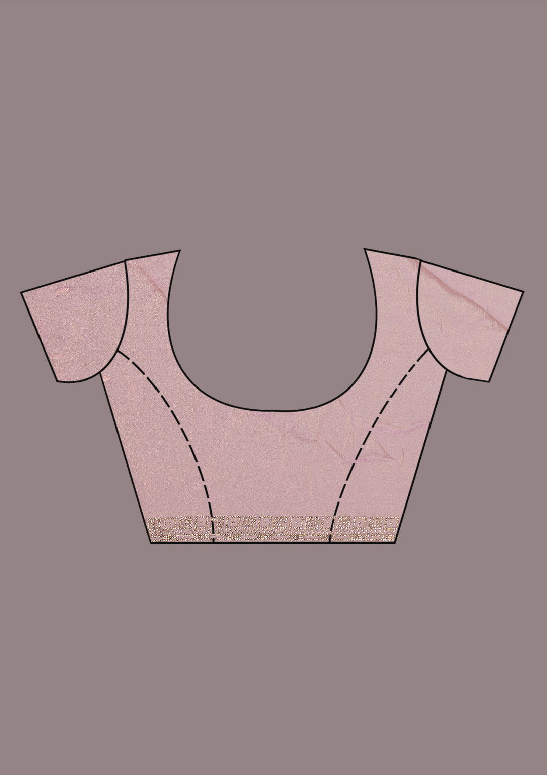 Lavender Stonework (Gold) Tissue Saree