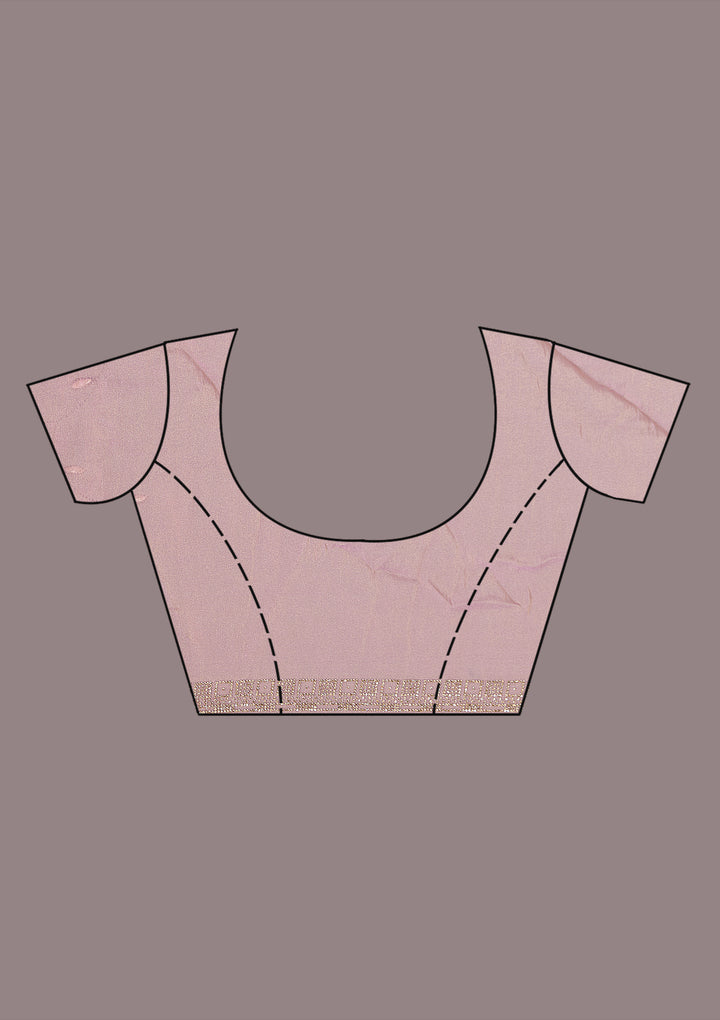 Lavender Stonework (Gold) Tissue Saree