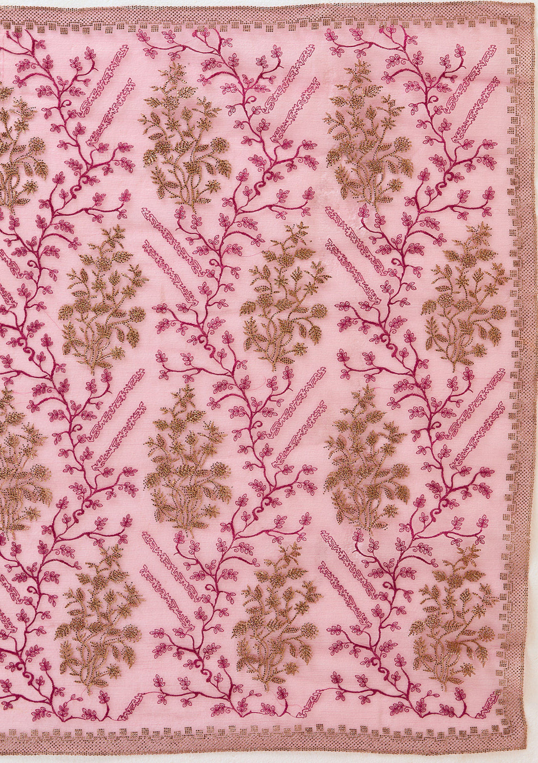 Wine Zariwork (Antique) Tissue Saree