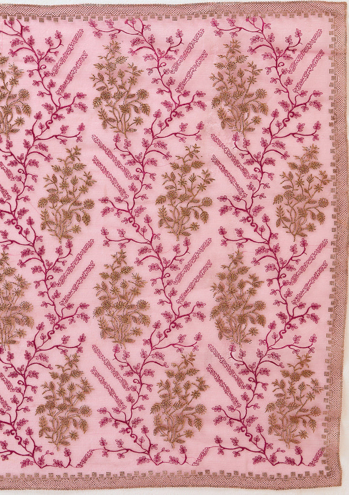 Wine Zariwork (Antique) Tissue Saree