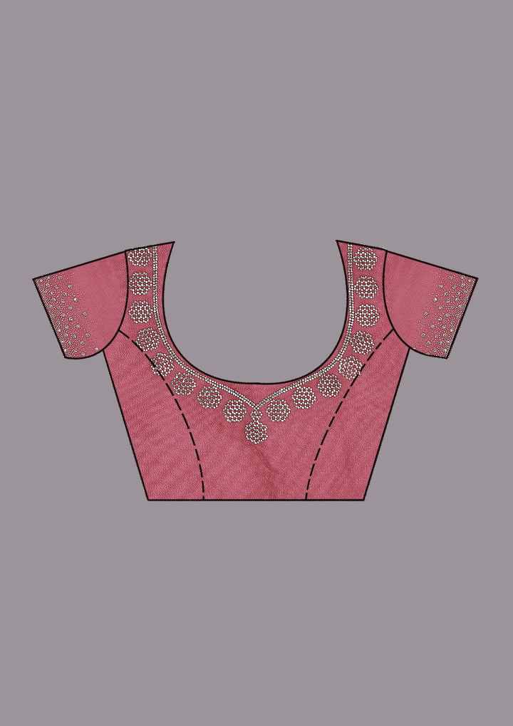 Gold Stonework (Gold) Tissue Saree