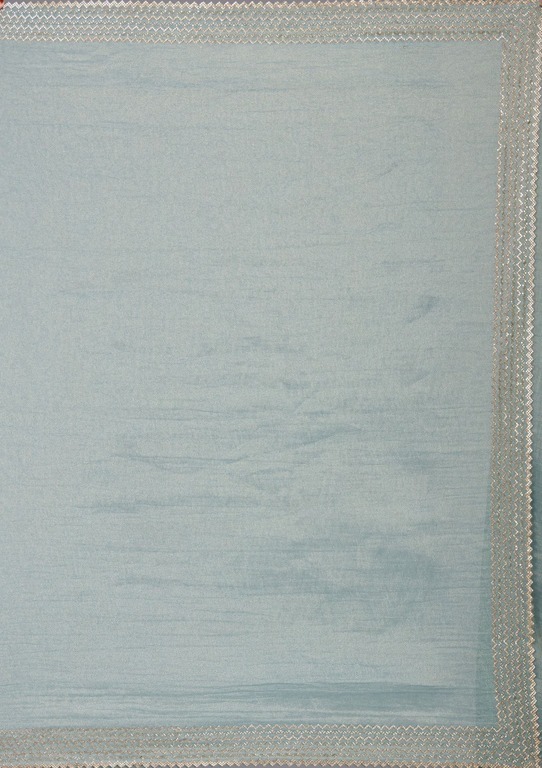 Blue Stonework (Gold) Organza Saree