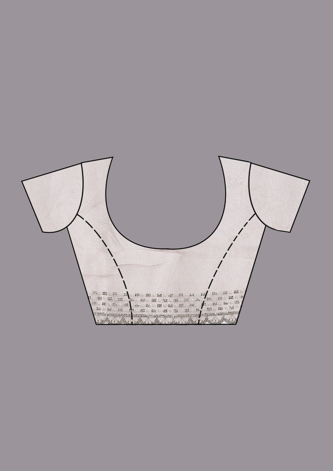 Onion Pink Stonework (Gold) Organza Saree