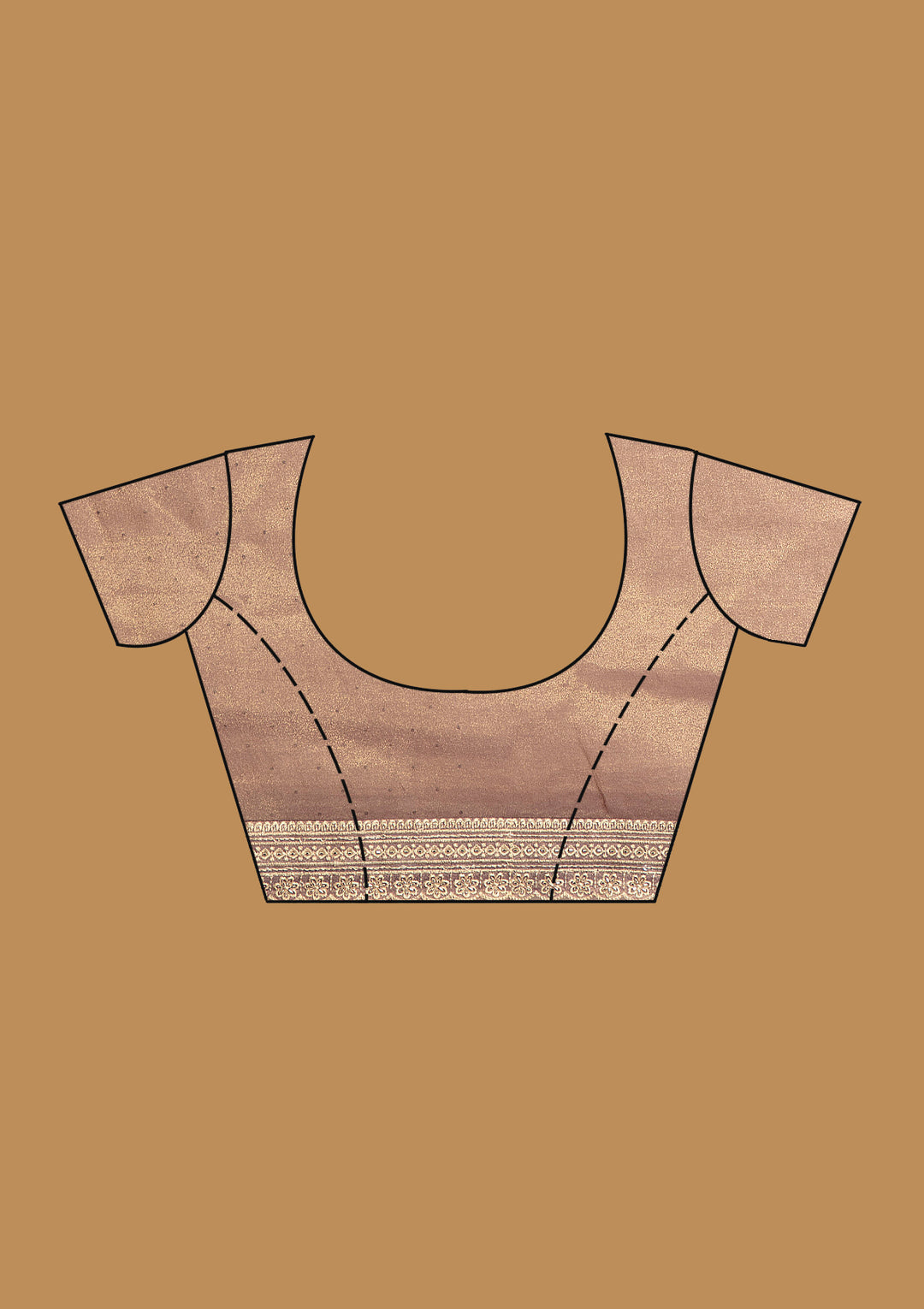 Lavender Zariwork (Gold) Tissue Saree