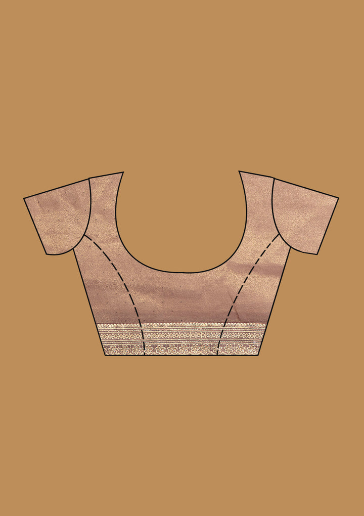 Lavender Zariwork (Gold) Tissue Saree