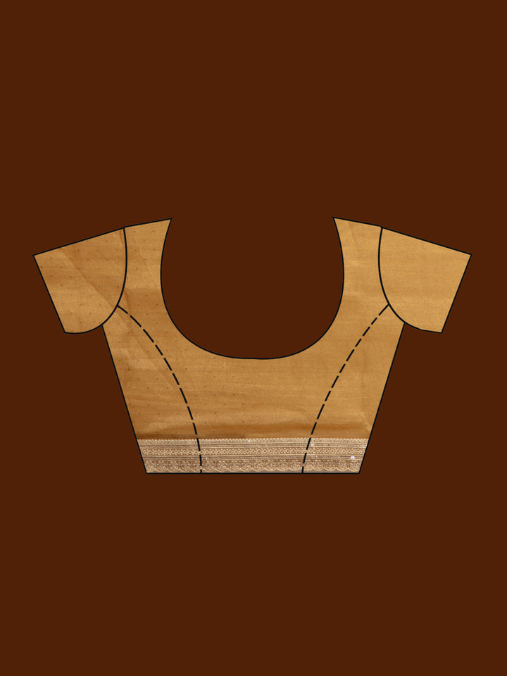 Mustard Zariwork (Gold) Tissue Saree