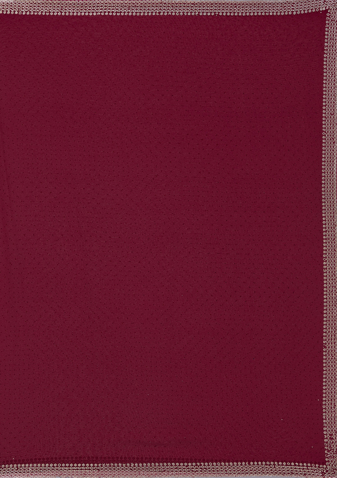Maroon Stonework (Gold) Georgette Saree