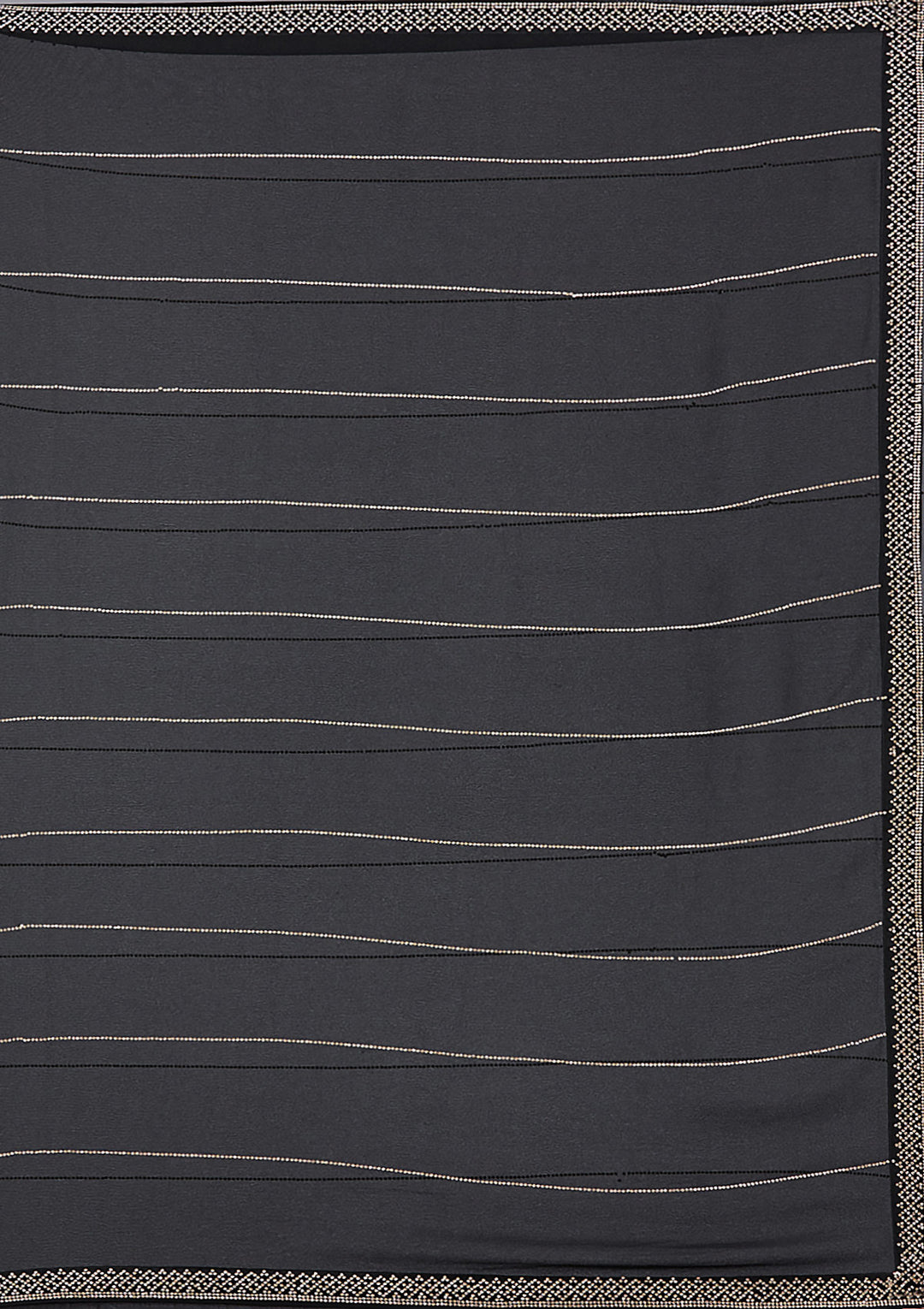 Black Stonework (Gold) Georgette Saree