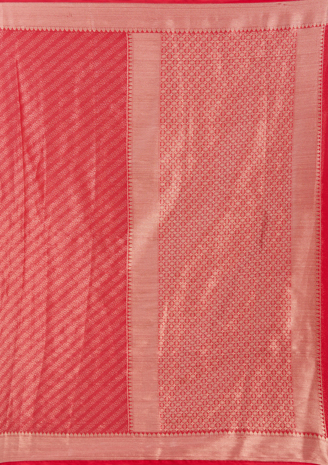 Red Zariwork (Gold) Georgette Silk_Saree