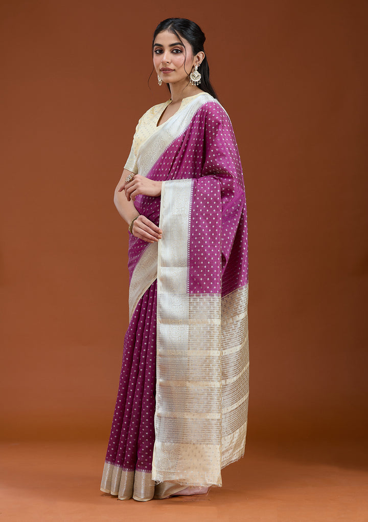 Wine Null Silk Silk_Saree