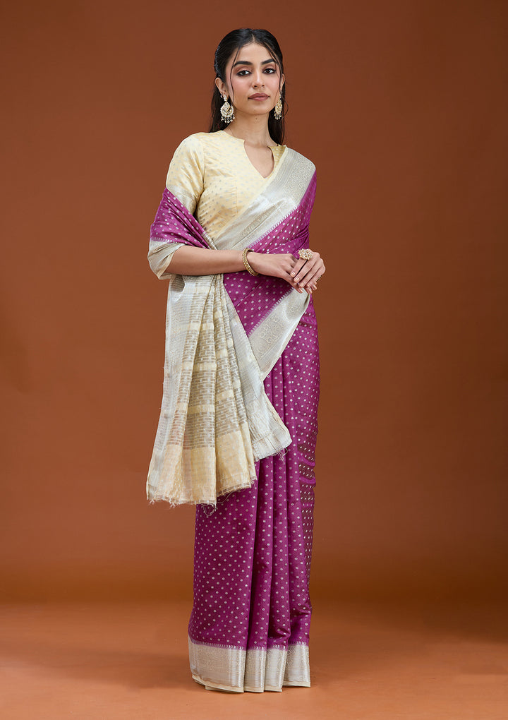 Wine Null Silk Silk_Saree
