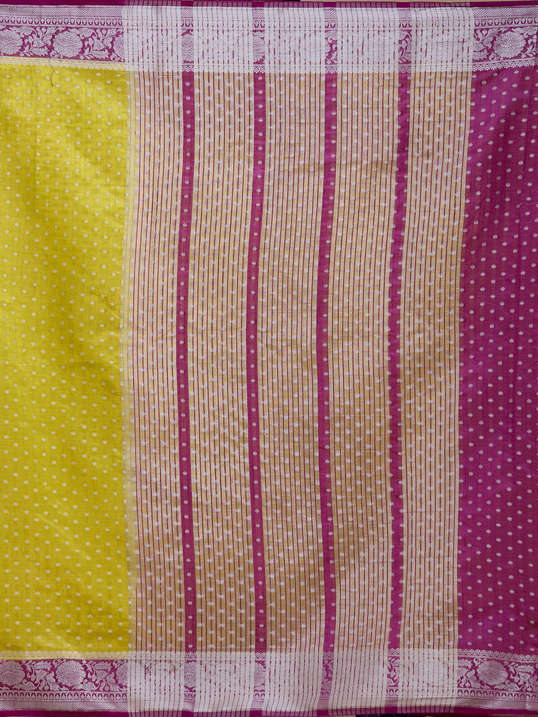 Mehendi Zariwork (Silver) Tussar Silk Saree
