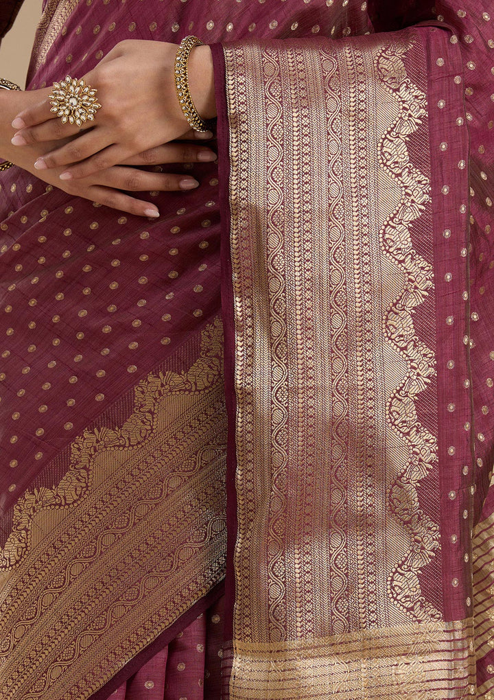 Brown Kanjivaram Silk Saree
