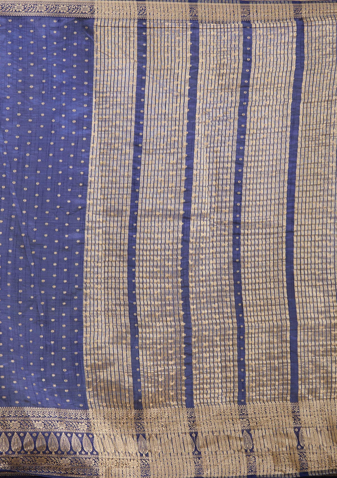 Navy Blue Kanjivaram Silk Saree