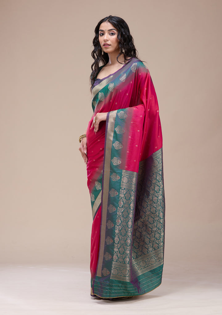 Rani Pink  Paithani Silk Saree