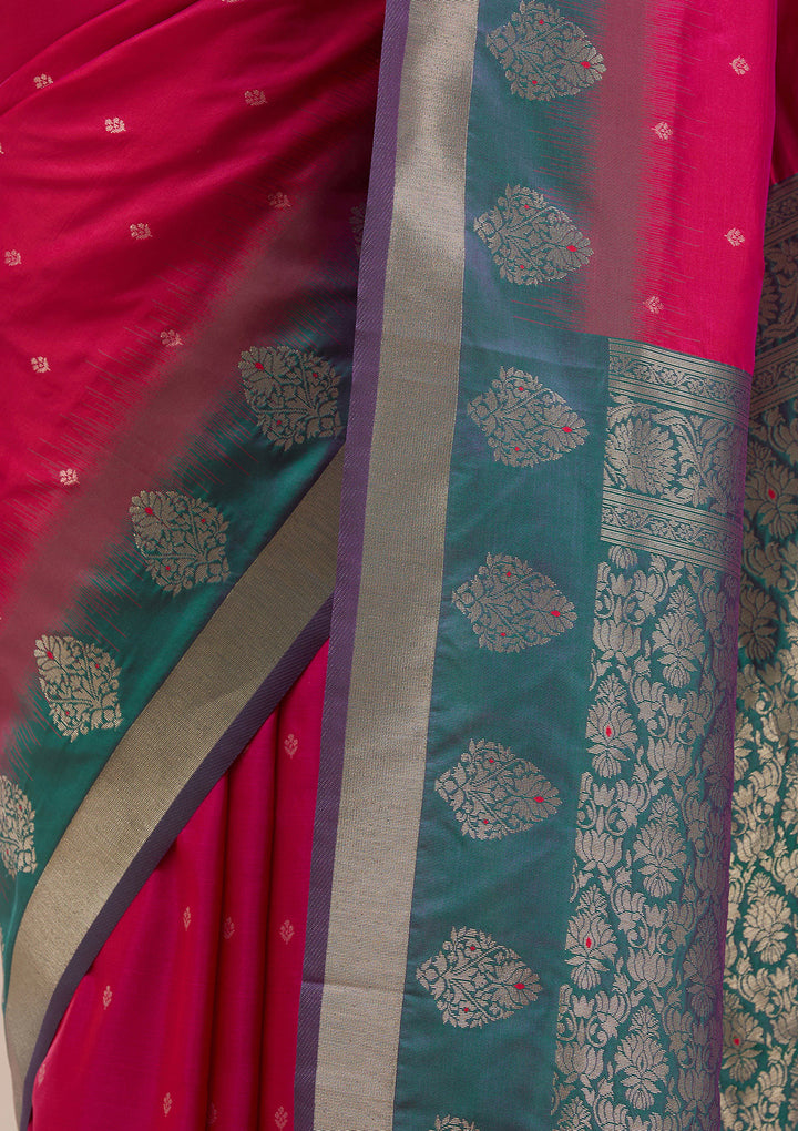 Rani Pink  Paithani Silk Saree