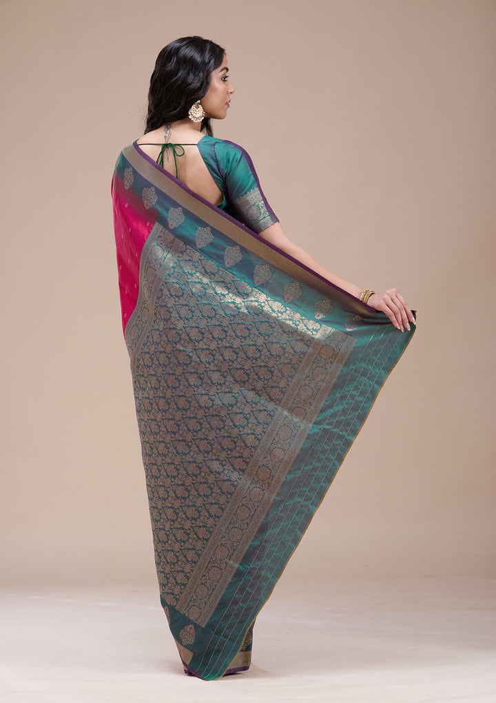 Rani Pink  Paithani Silk Saree