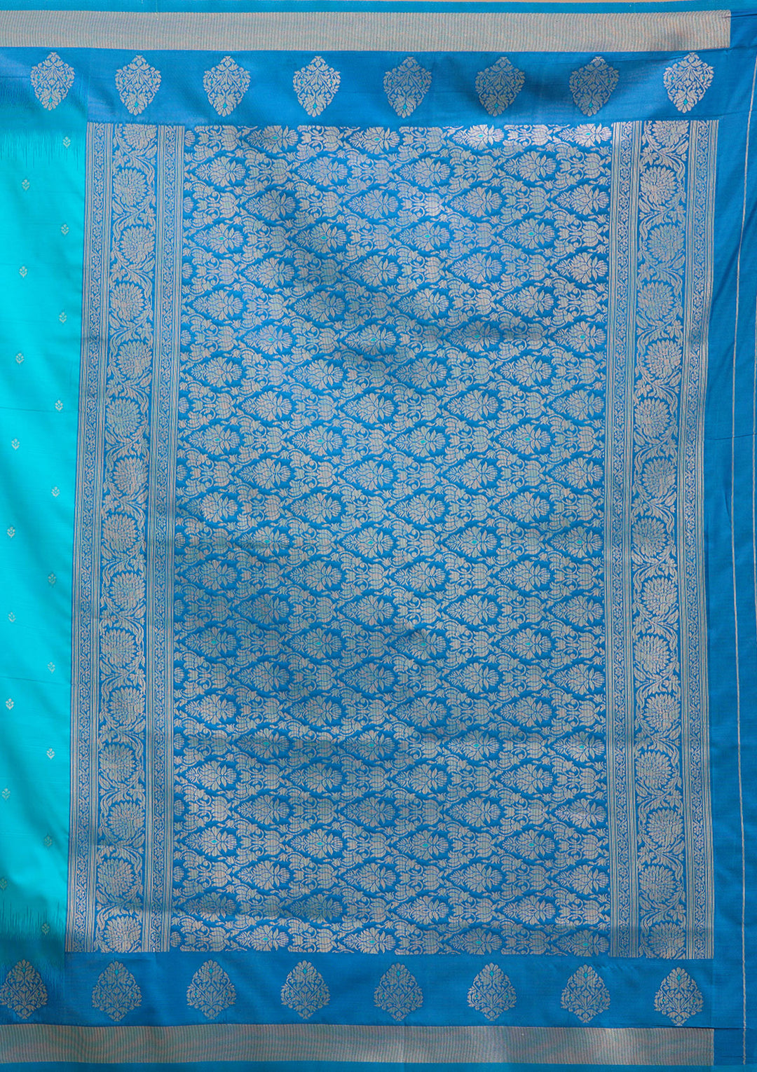 Turquoise Blue Paithani Silk Saree