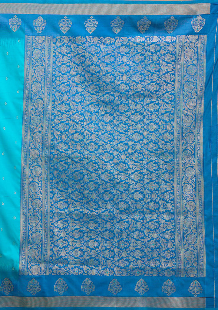 Turquoise Blue Paithani Silk Saree