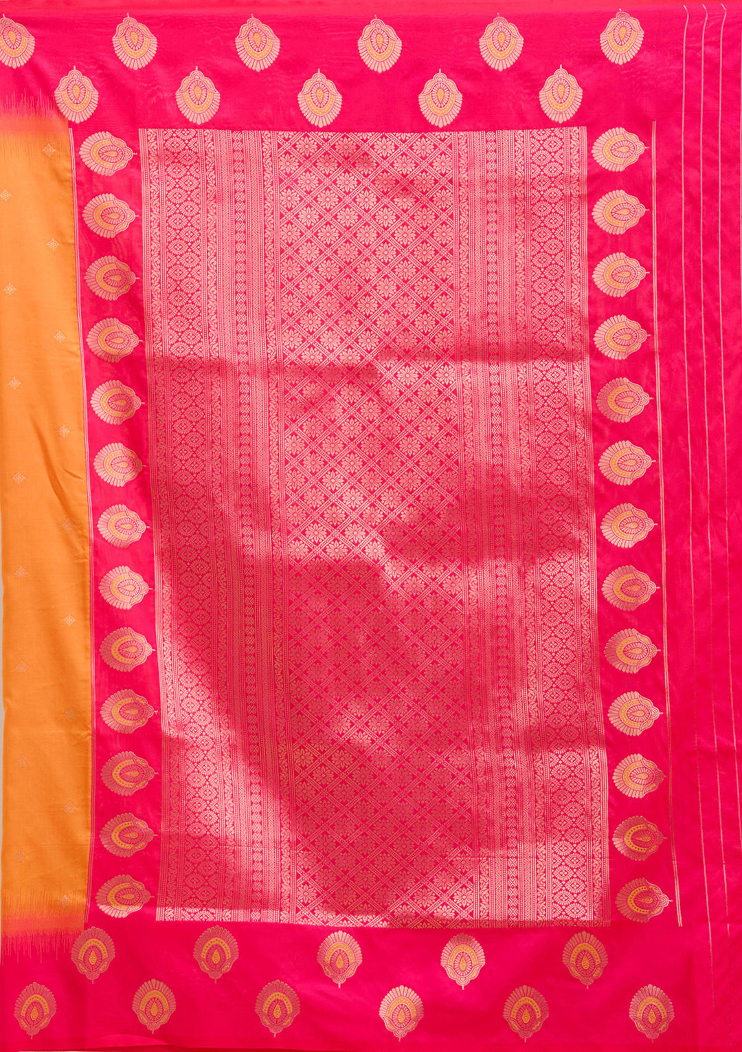 Orange Paithani Silk Saree