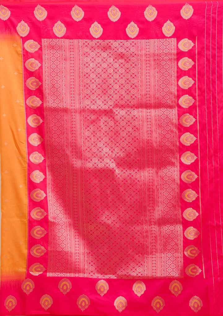 Orange Paithani Silk Saree