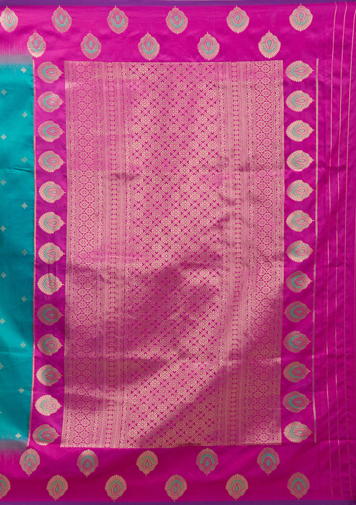 Rama Green Paithani Silk Saree