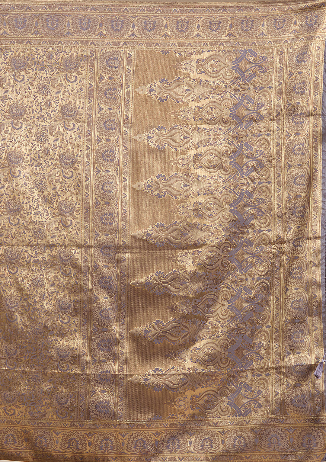 Lavender Banarasi Silk Saree
