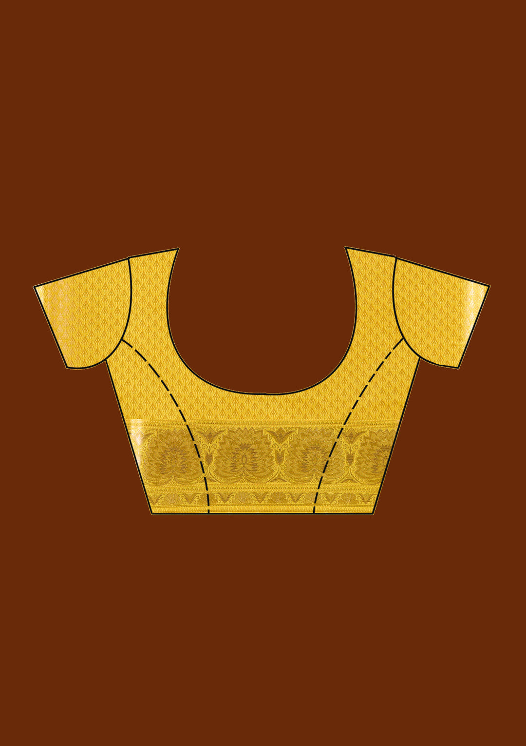 Mustard Zariwork Art Silk Saree