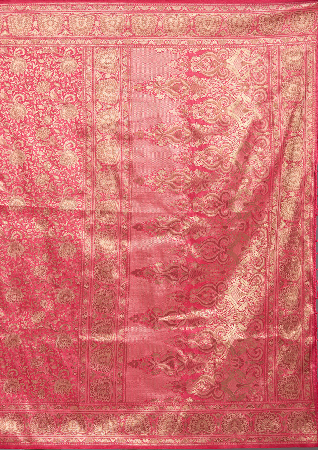 Pink Zariwork Art Silk Saree
