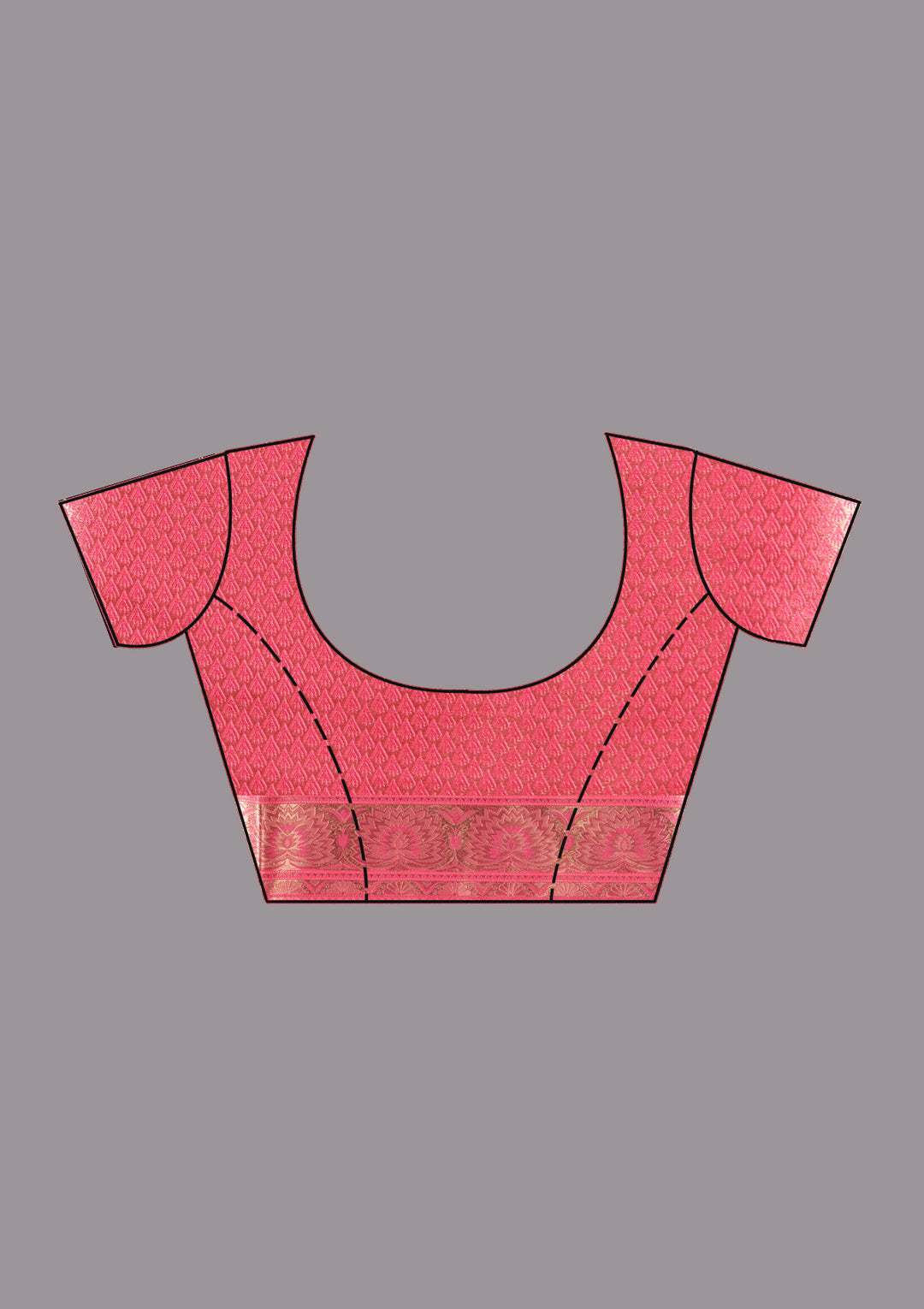 Pink Zariwork Art Silk Saree