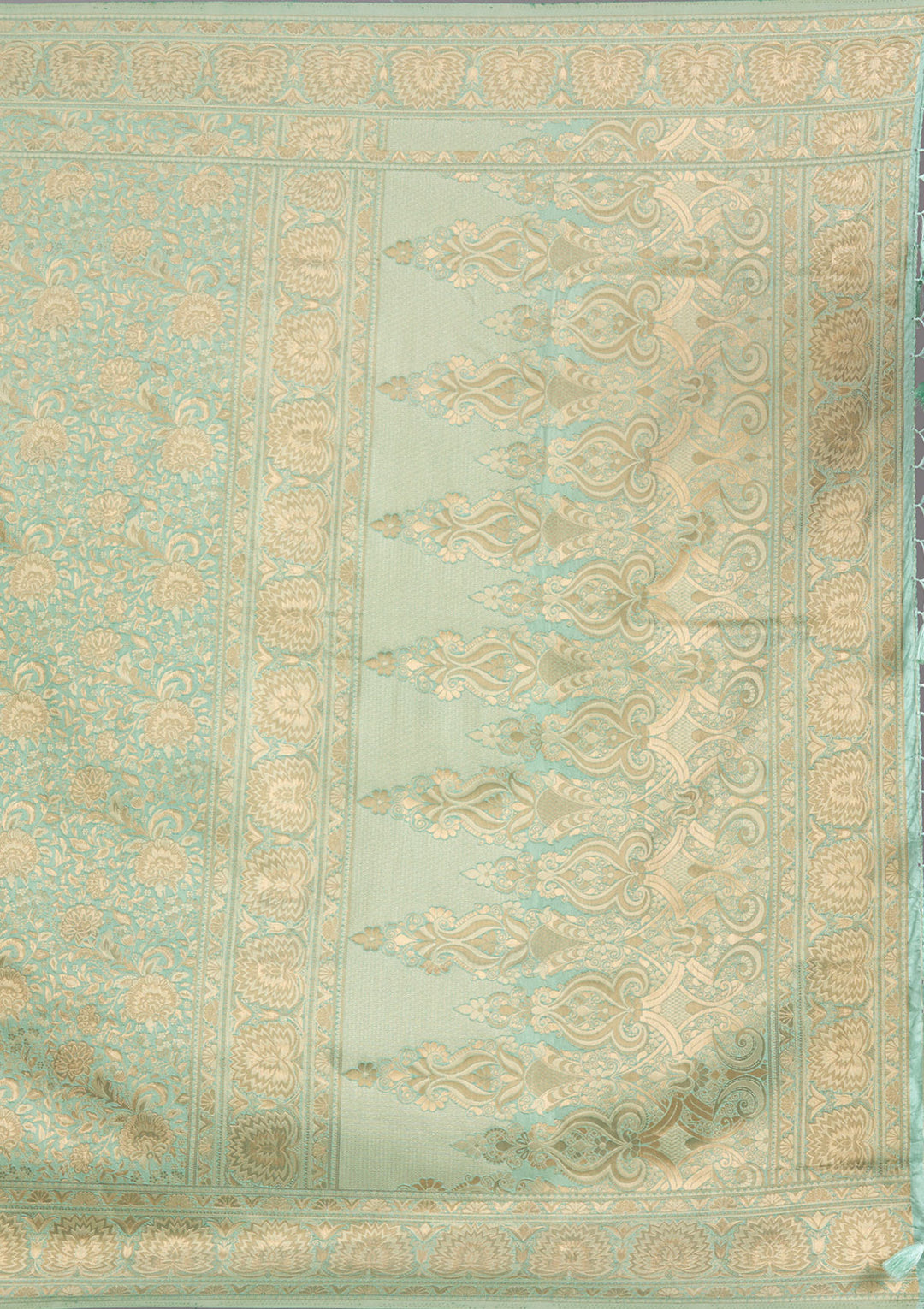 Pista Green Zariwork Art Silk Saree