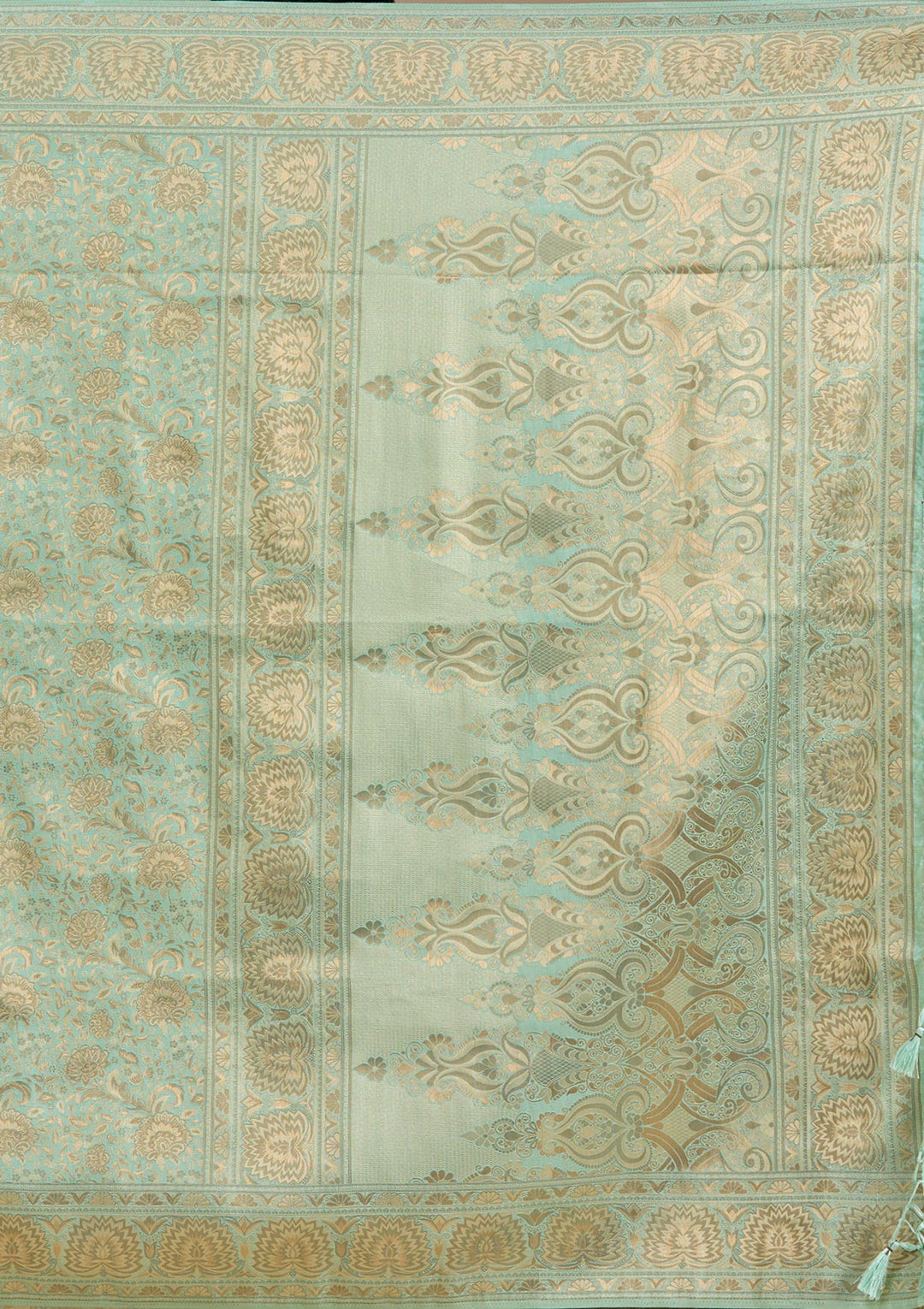 Sky Blue Banarasi Silk Saree