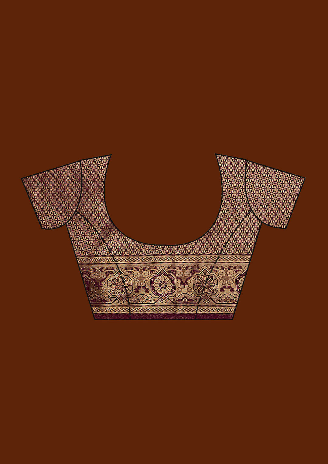 Maroon Zariwork Art Silk Saree