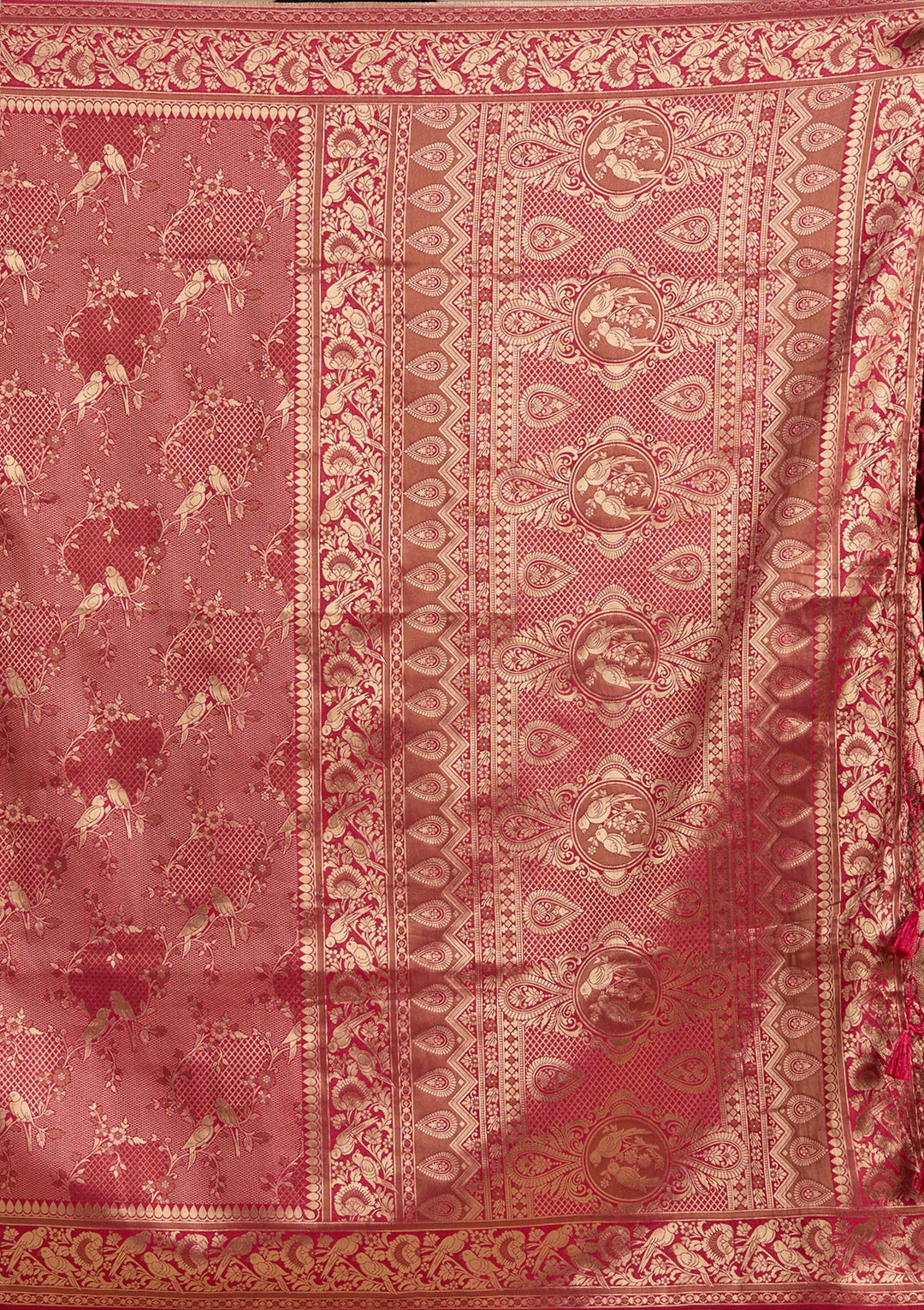 Maroon Banarasi Silk Saree