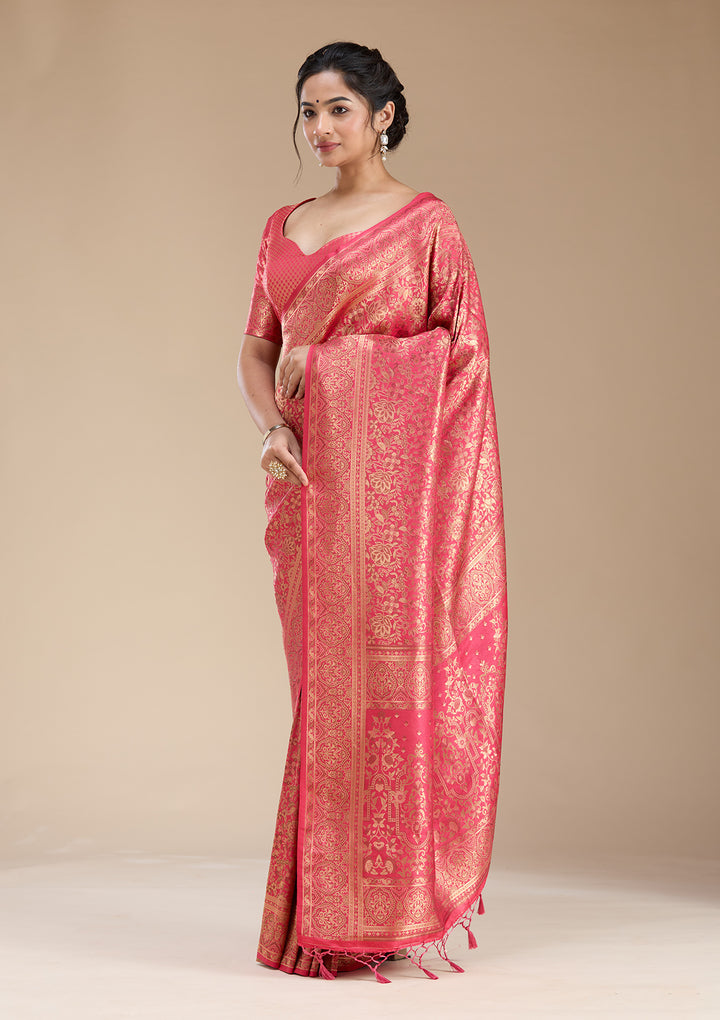 Red Banarasi Silk Saree