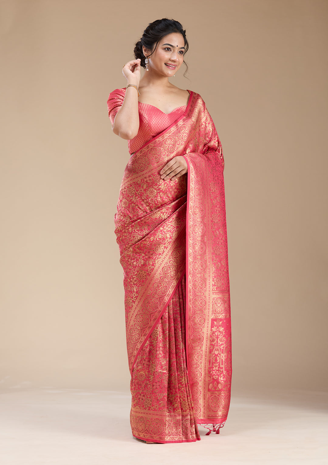 Red Banarasi Silk Saree