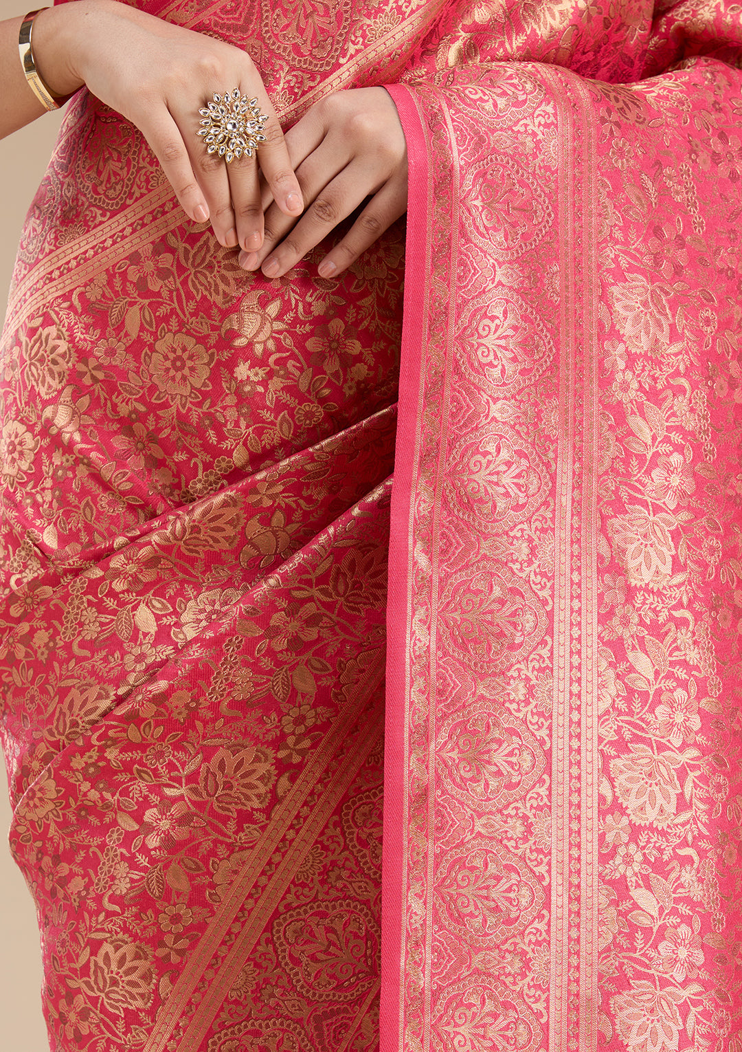 Red Banarasi Silk Saree