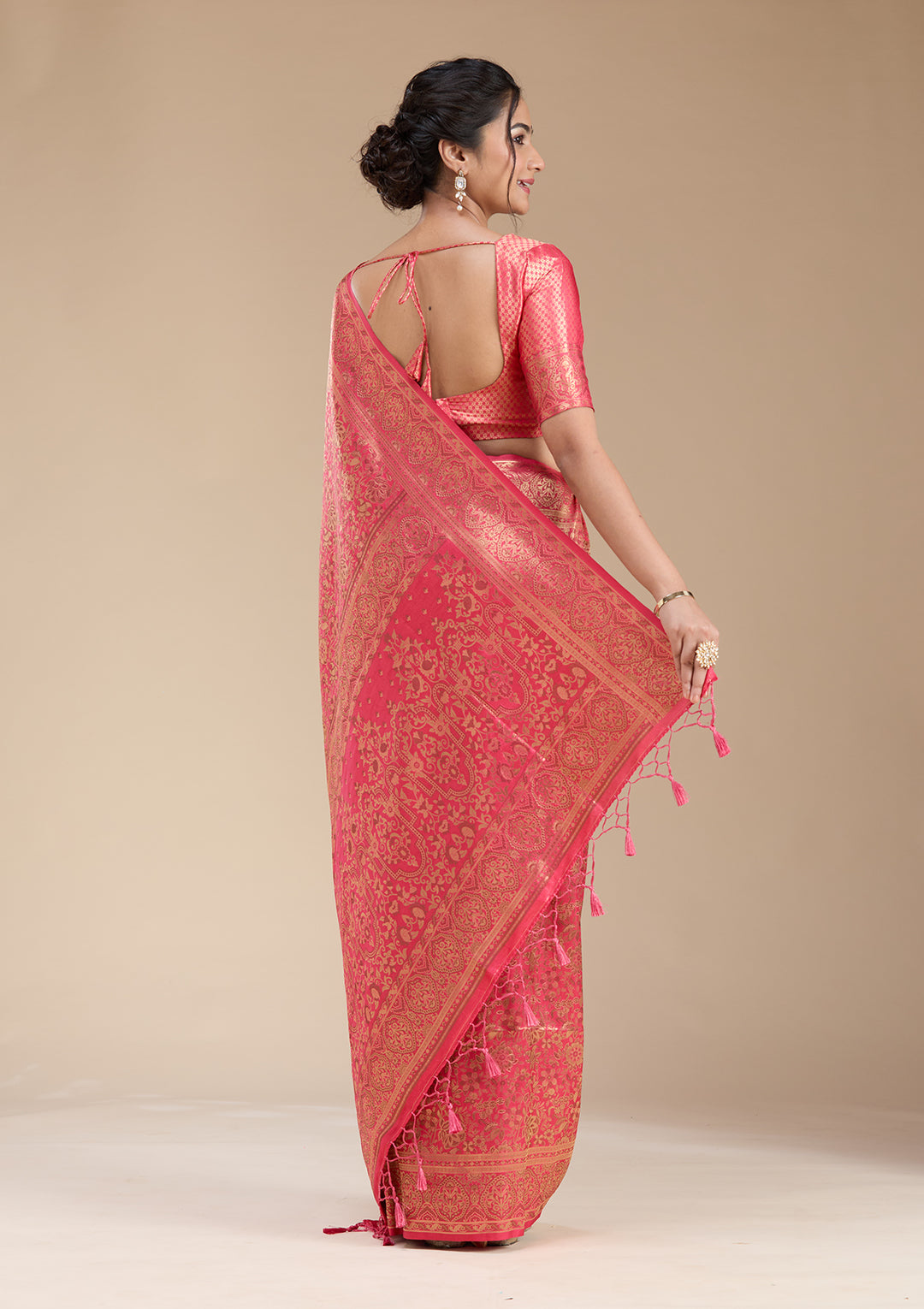Red Banarasi Silk Saree