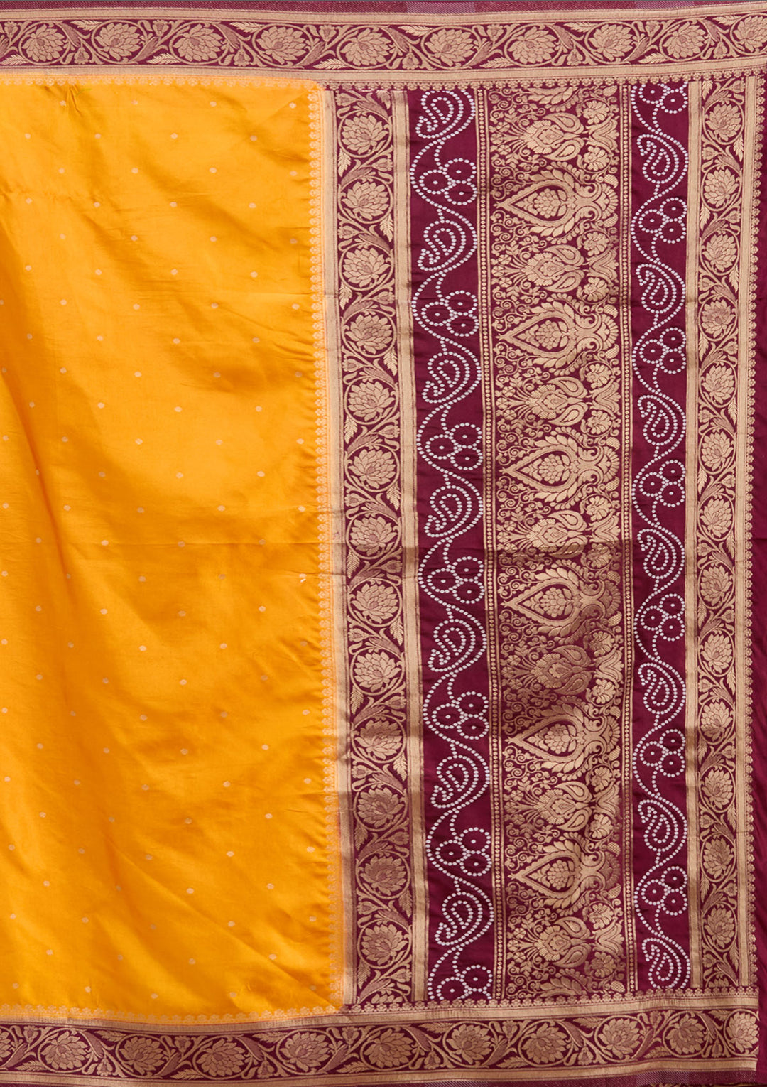 Maroon Banarasi Satin Silk Saree