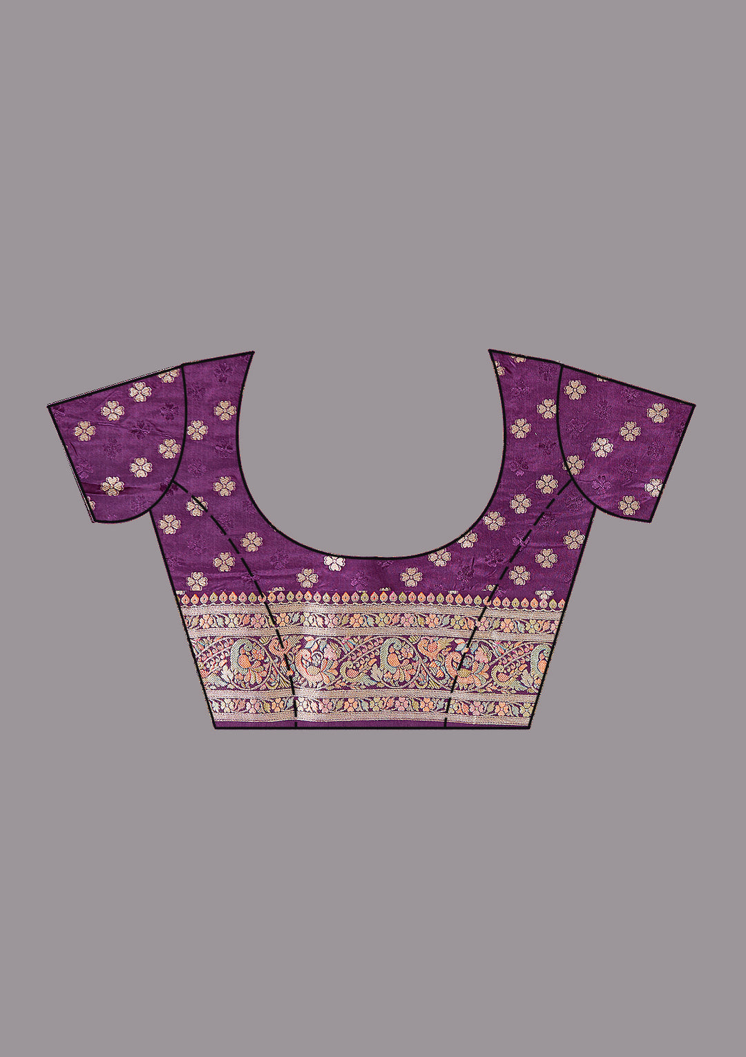 Purple Banarasi Silk Saree