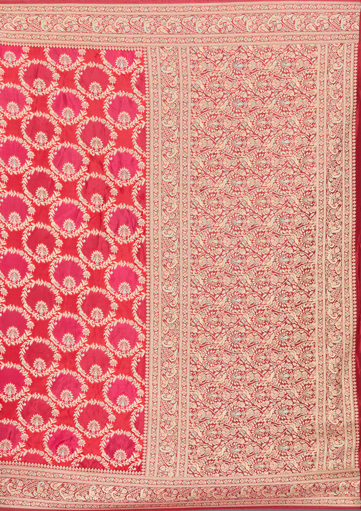 Red Banarasi Silk Saree