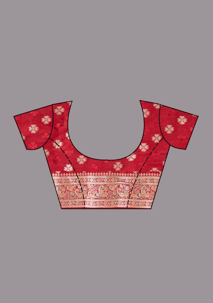 Red Banarasi Silk Saree