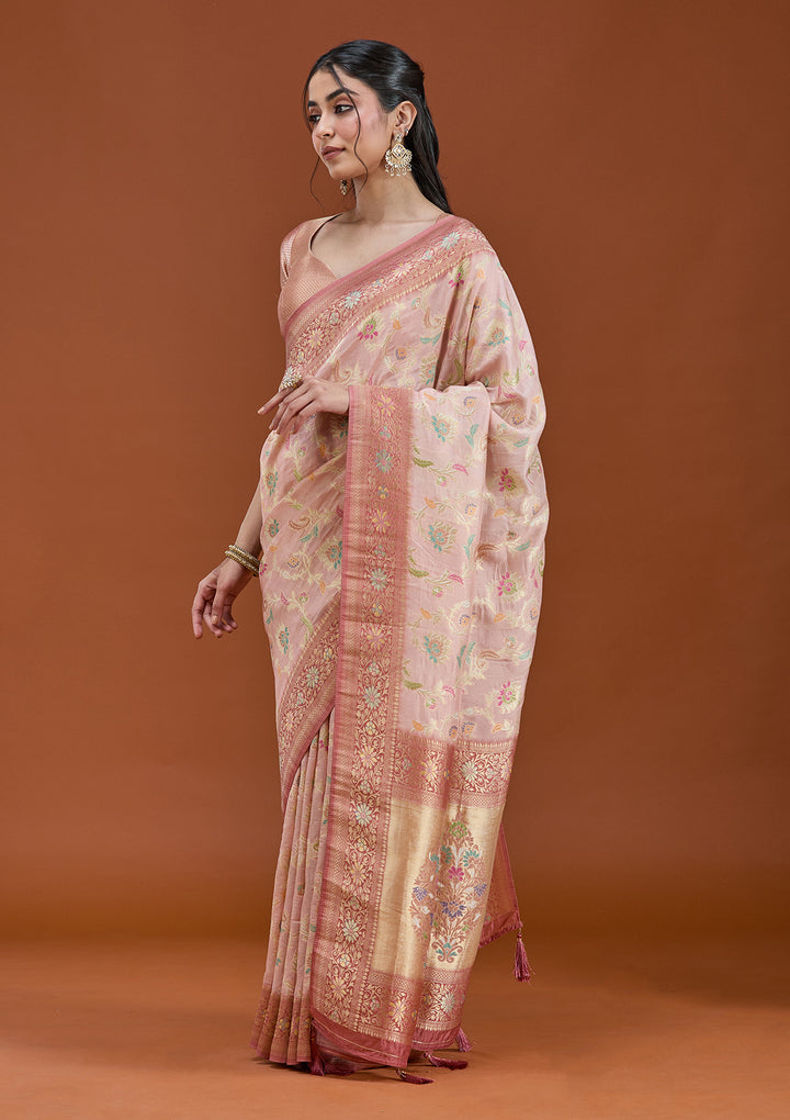 Baby Pink Null Silk Silk_Saree