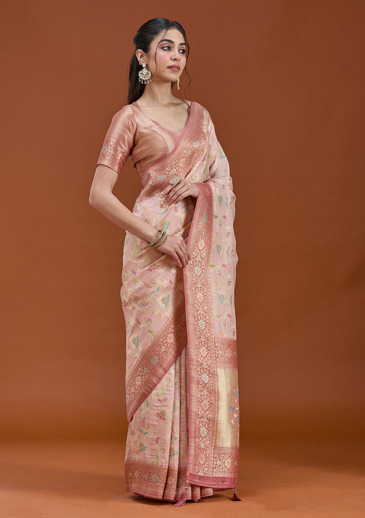 Baby Pink Null Silk Silk_Saree