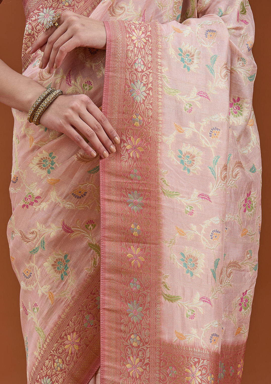 Baby Pink Null Silk Silk_Saree