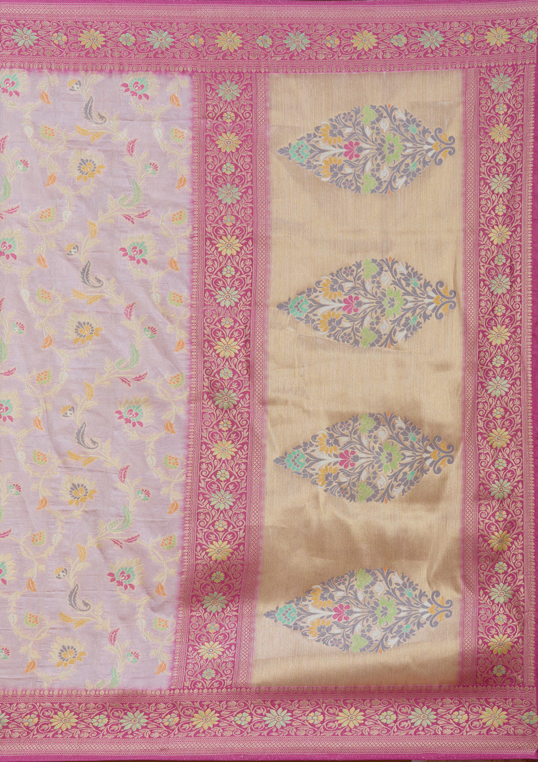 Lavender Woven Silk Saree