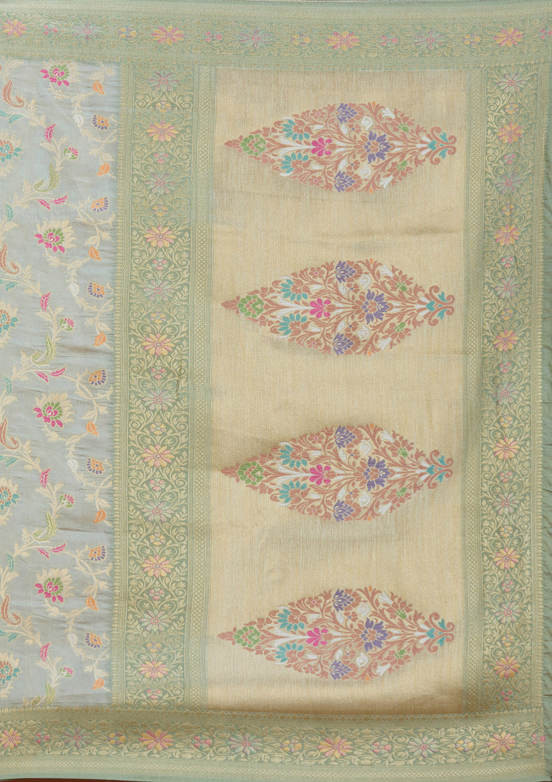Pista Green Null Silk Silk_Saree