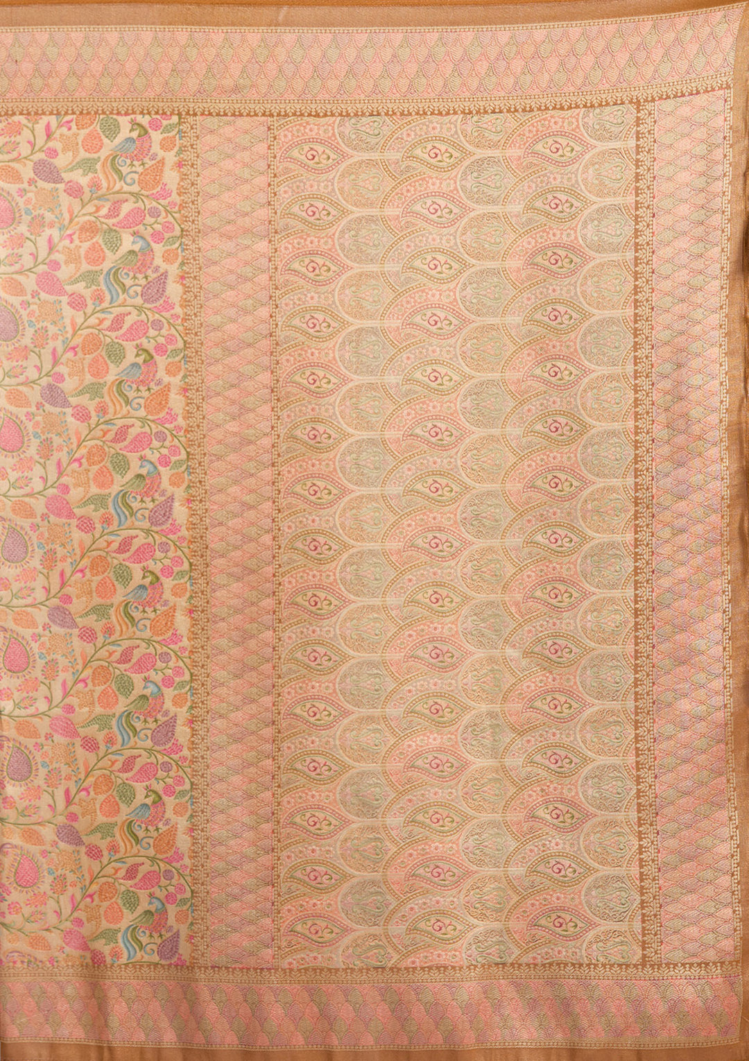 Gold Banarasi Silk Saree