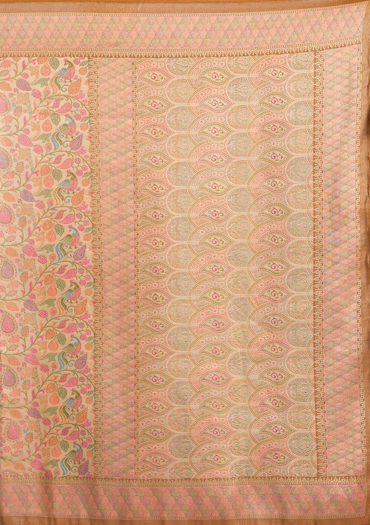 Gold Banarasi Silk Saree