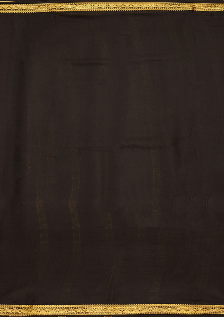 Mustard Zariwork Pure Crepe Silk Saree